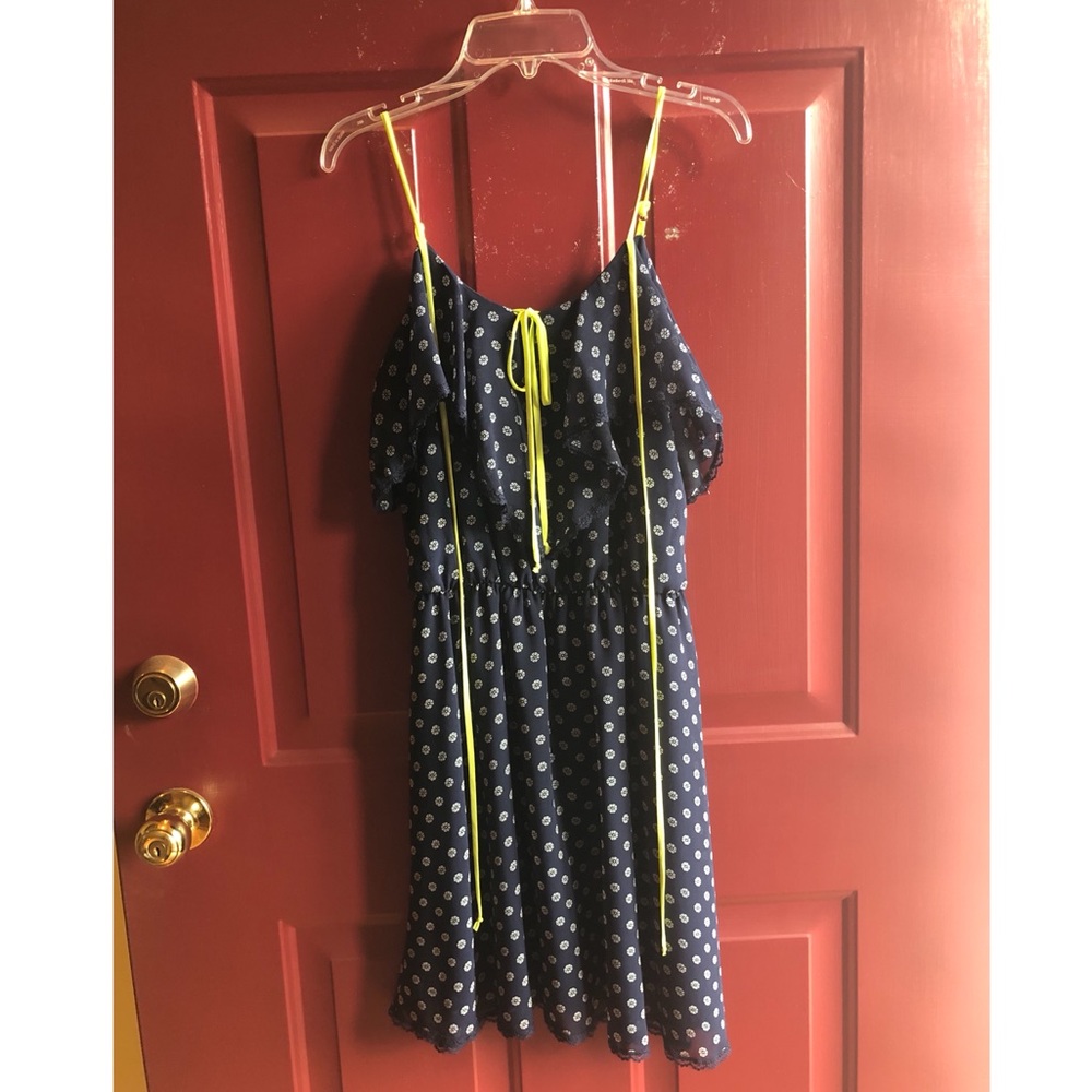 NWT: Navy blue patterned Xhilaration sundress
